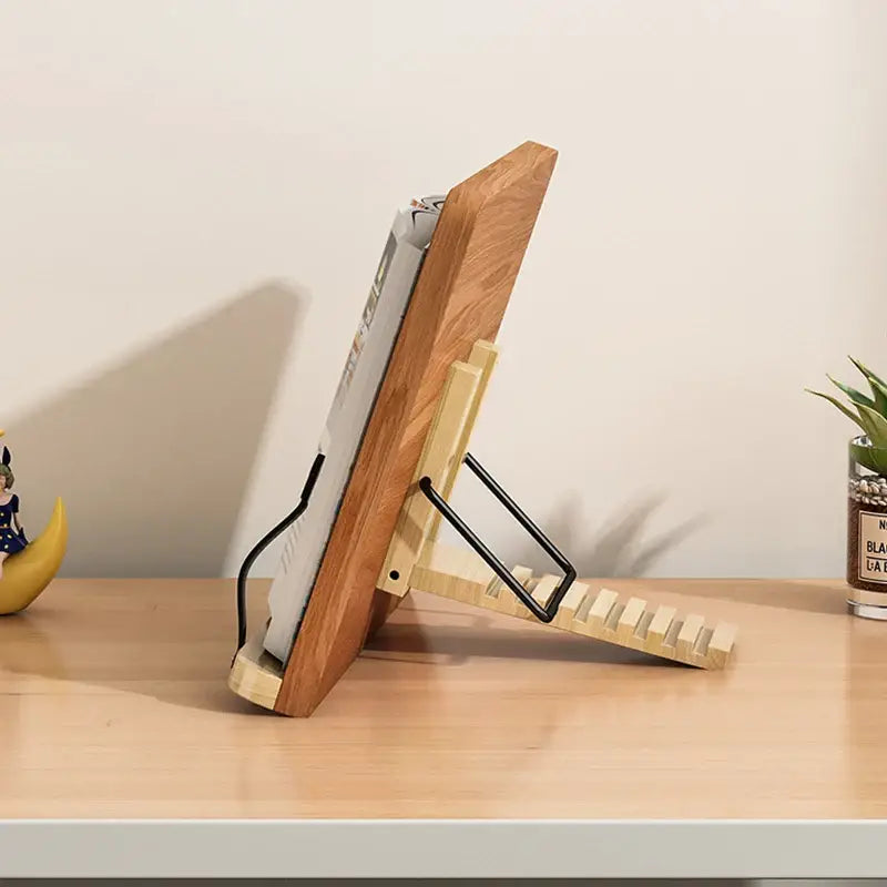foldable wooden reading stand