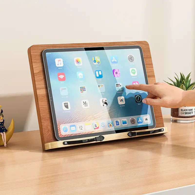 adjustable wooden book display