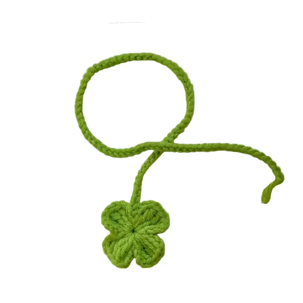 four leaf clover crochet bookmark