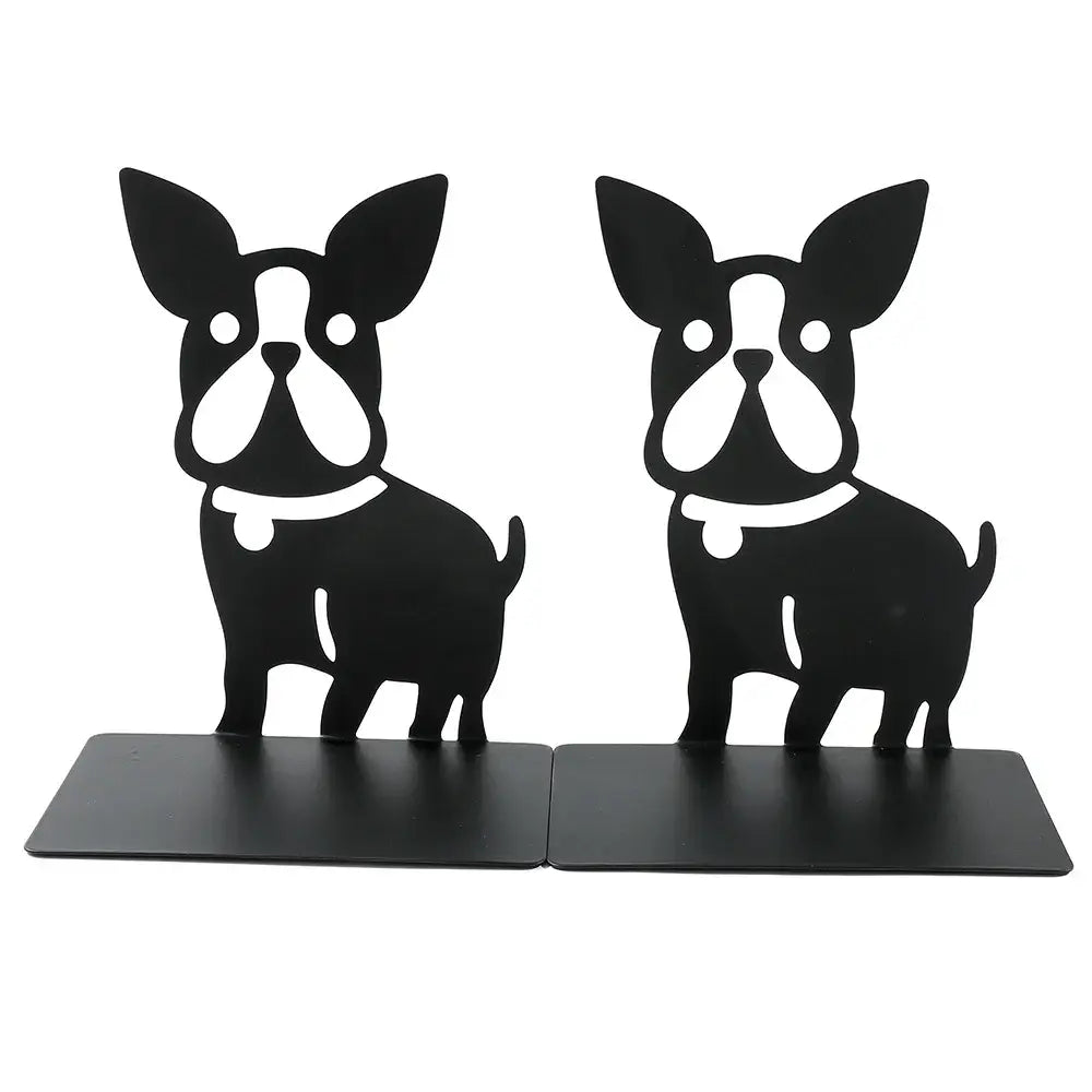 French Bulldog metal bookend