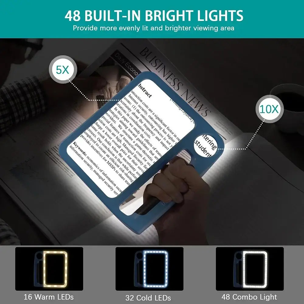 illuminated full page magnifier