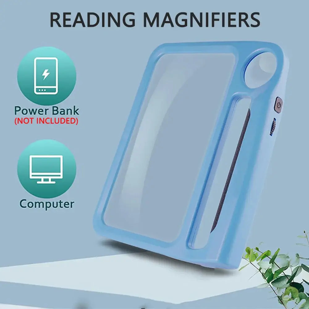 large magnifying glass with built in light