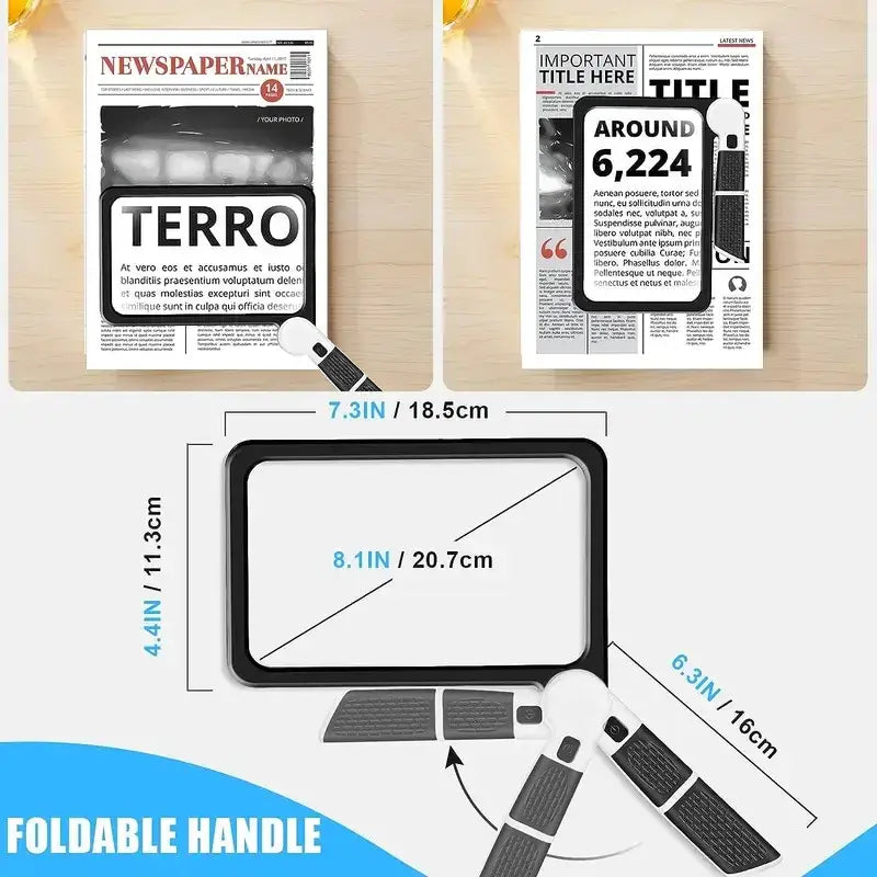 magnifying lens for books