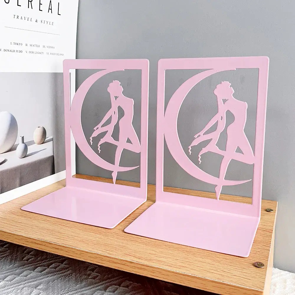 colorful girl bookend home decor