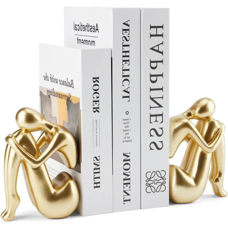 Gold bookend