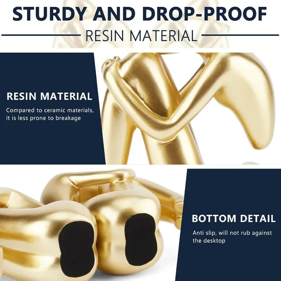 elegant bookend with gold finish