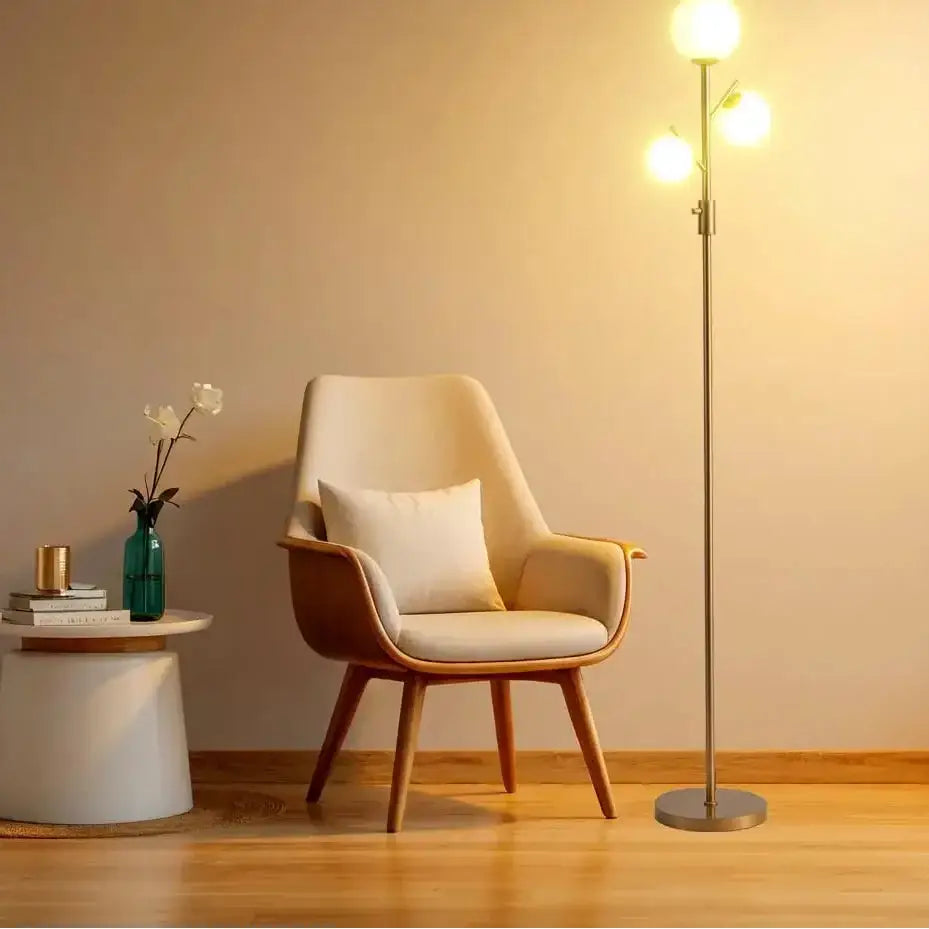 Gold Floor Reading Lamp