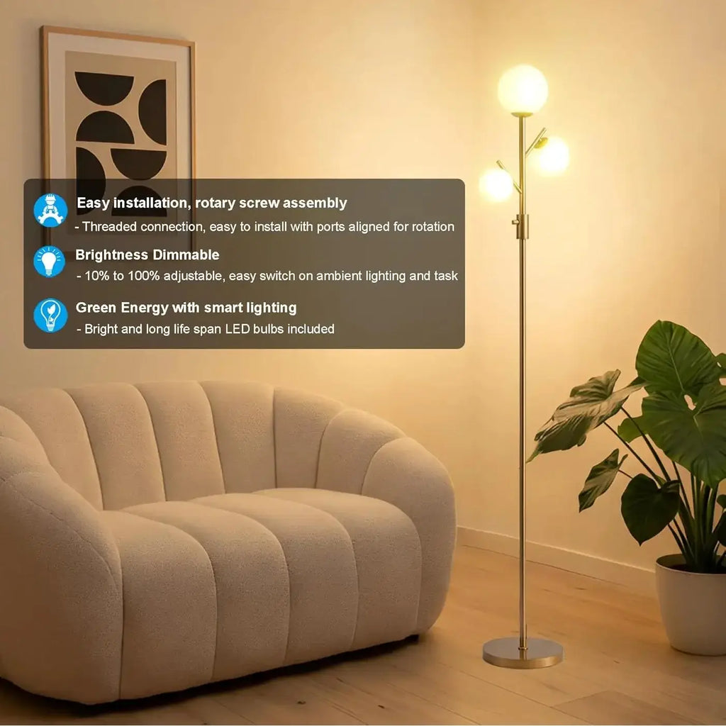 elegant floor lamp in gold