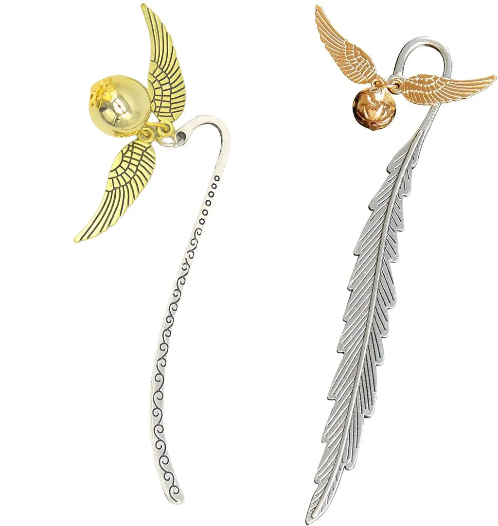 metal bookmark with gold finish