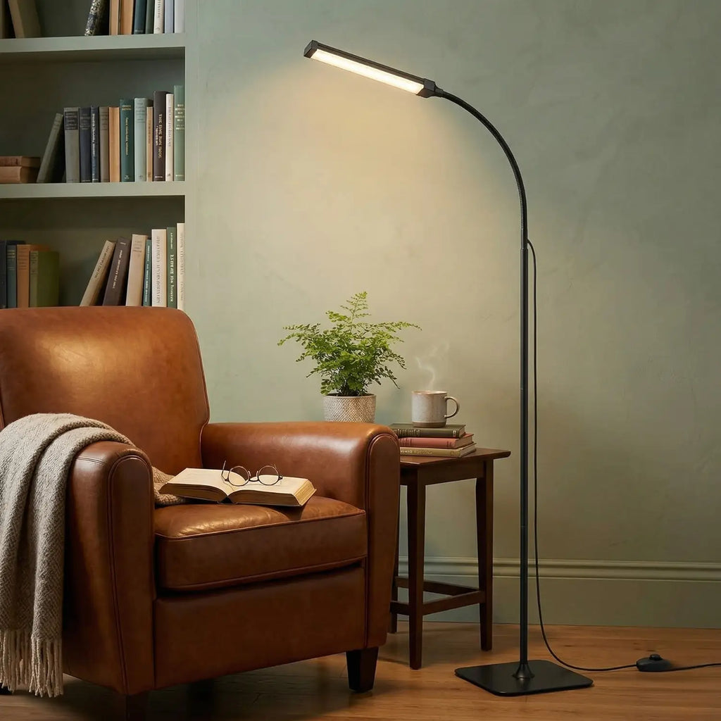 Gooseneck Floor Lamp for Reading
