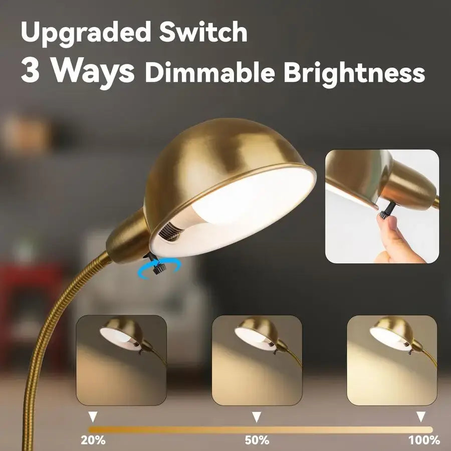 modern floor lamp with adjustable neck