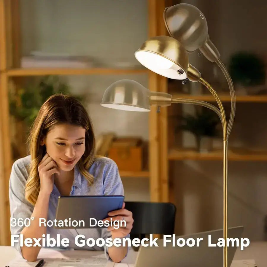 flexible gooseneck reading lamp for home
