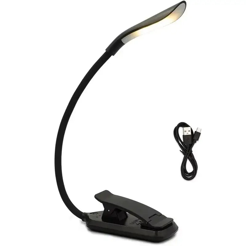 adjustable reading lamp with clip