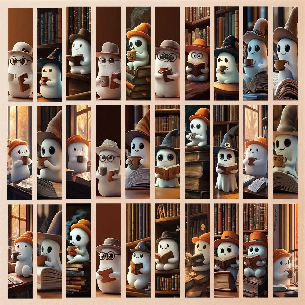 Festive Halloween bookmarks collection