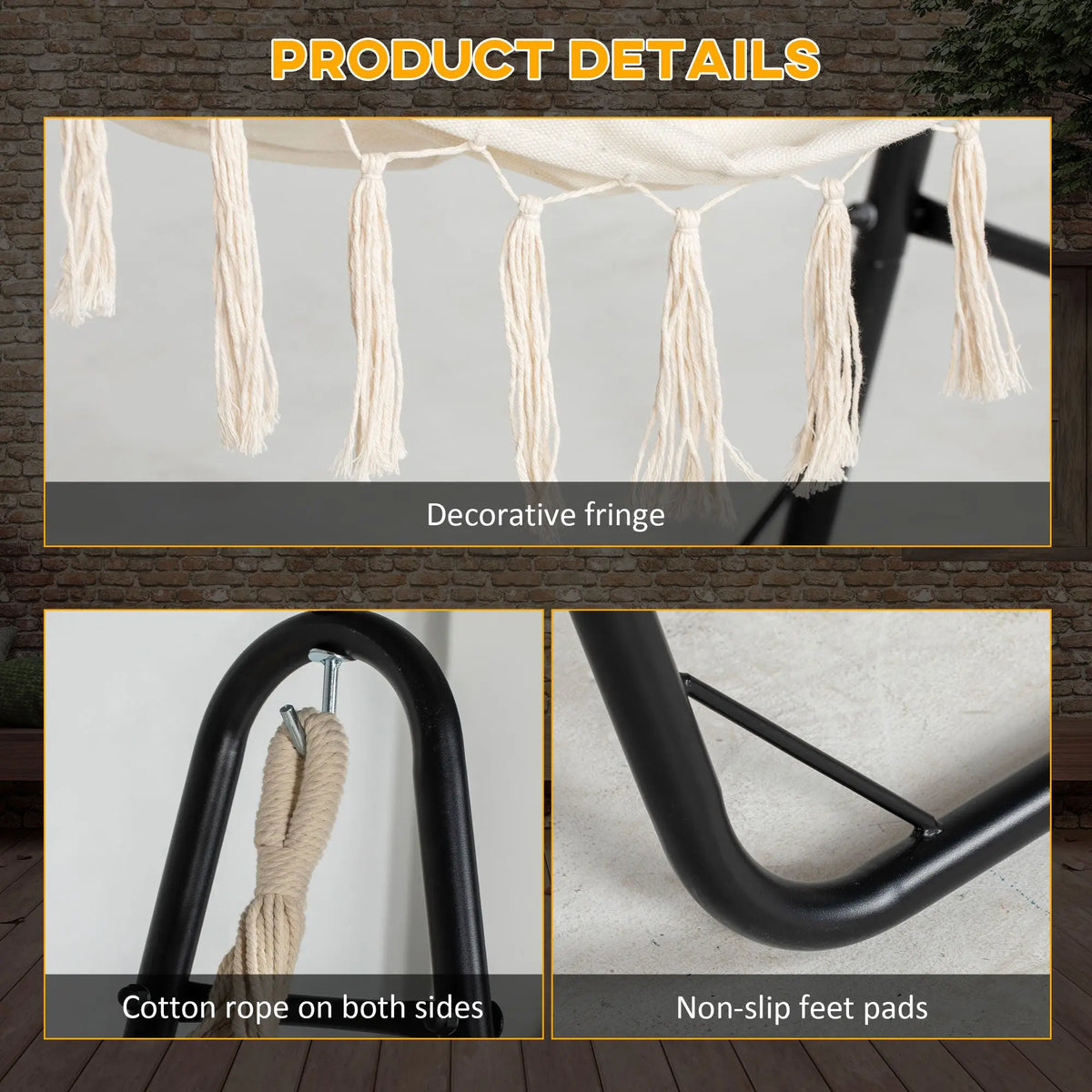 comfortable U shaped hammock chair
