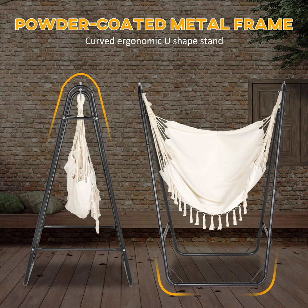 hammock style reading chair with U shape