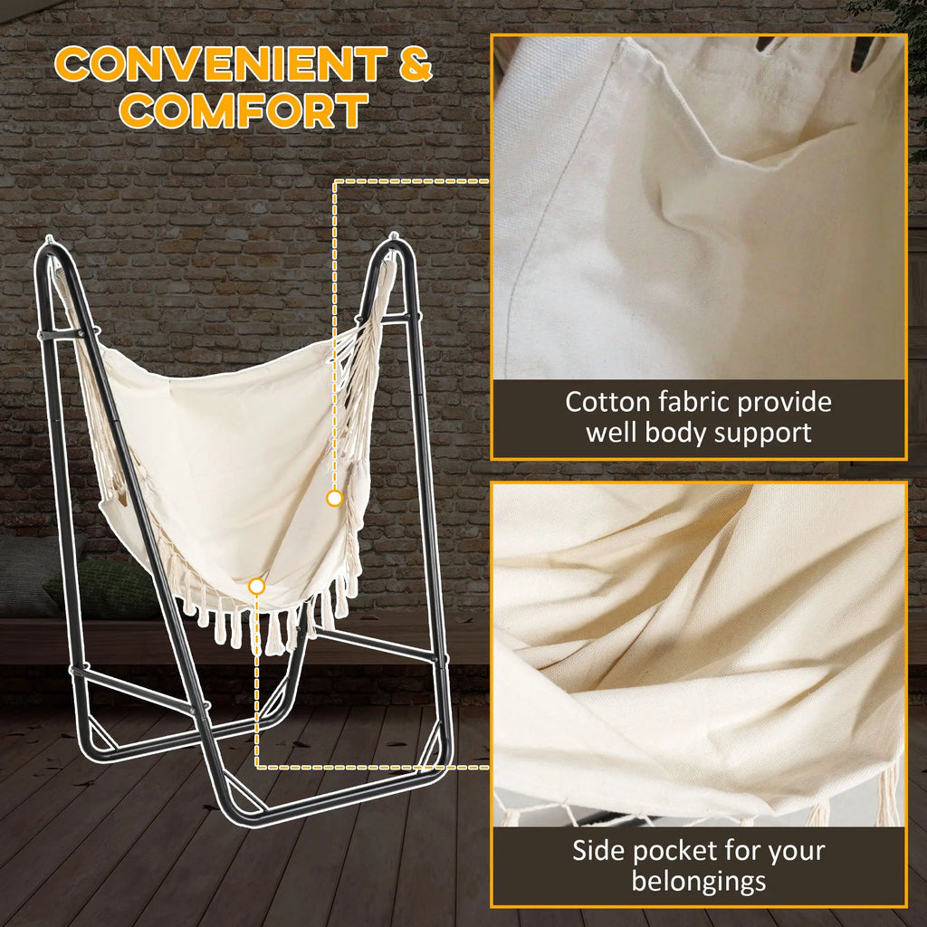 relaxing hammock chair designed for reading