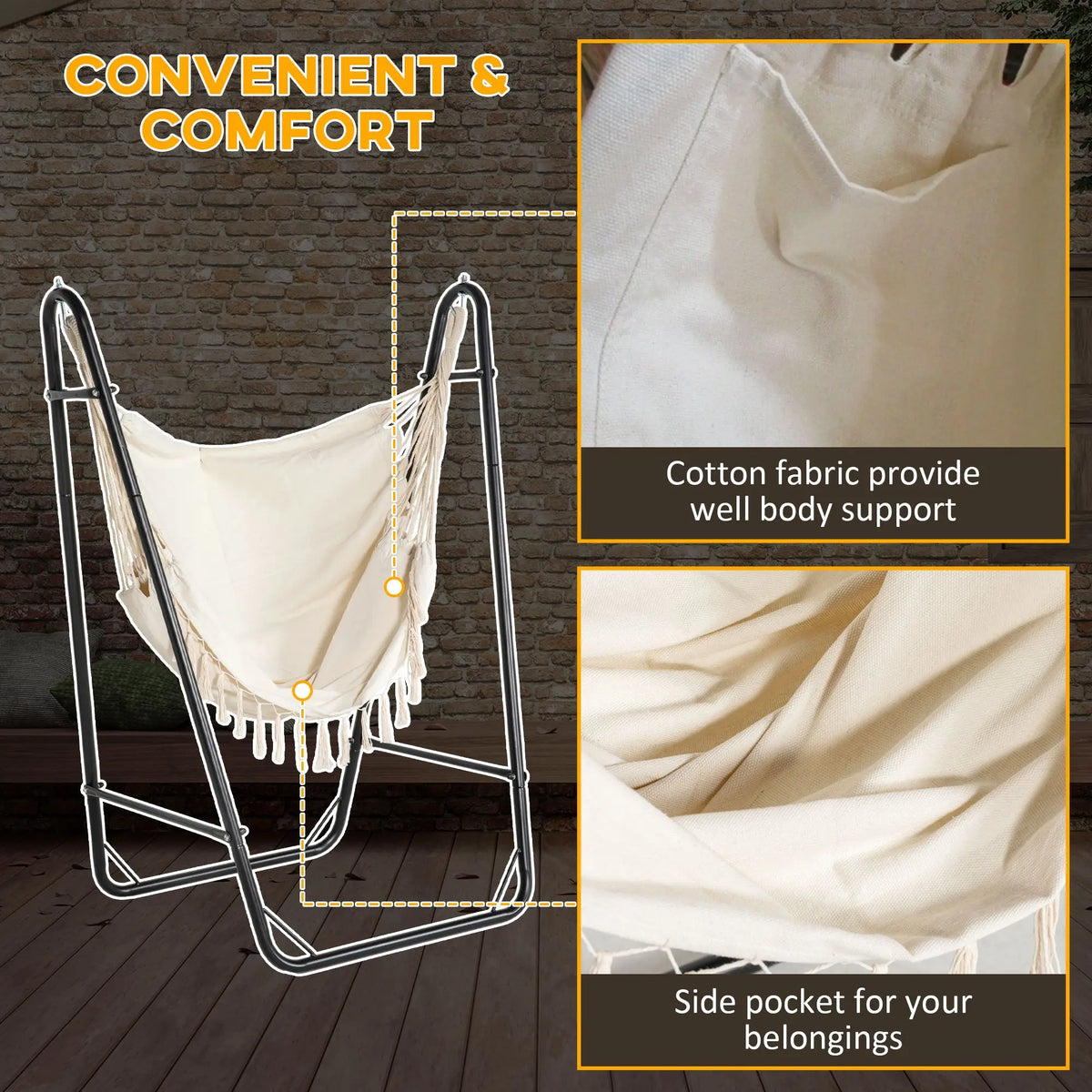 relaxing hammock chair designed for reading