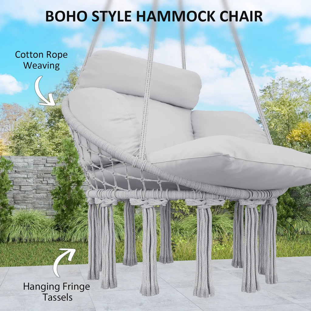 swinging hammock chair for indoor comfort