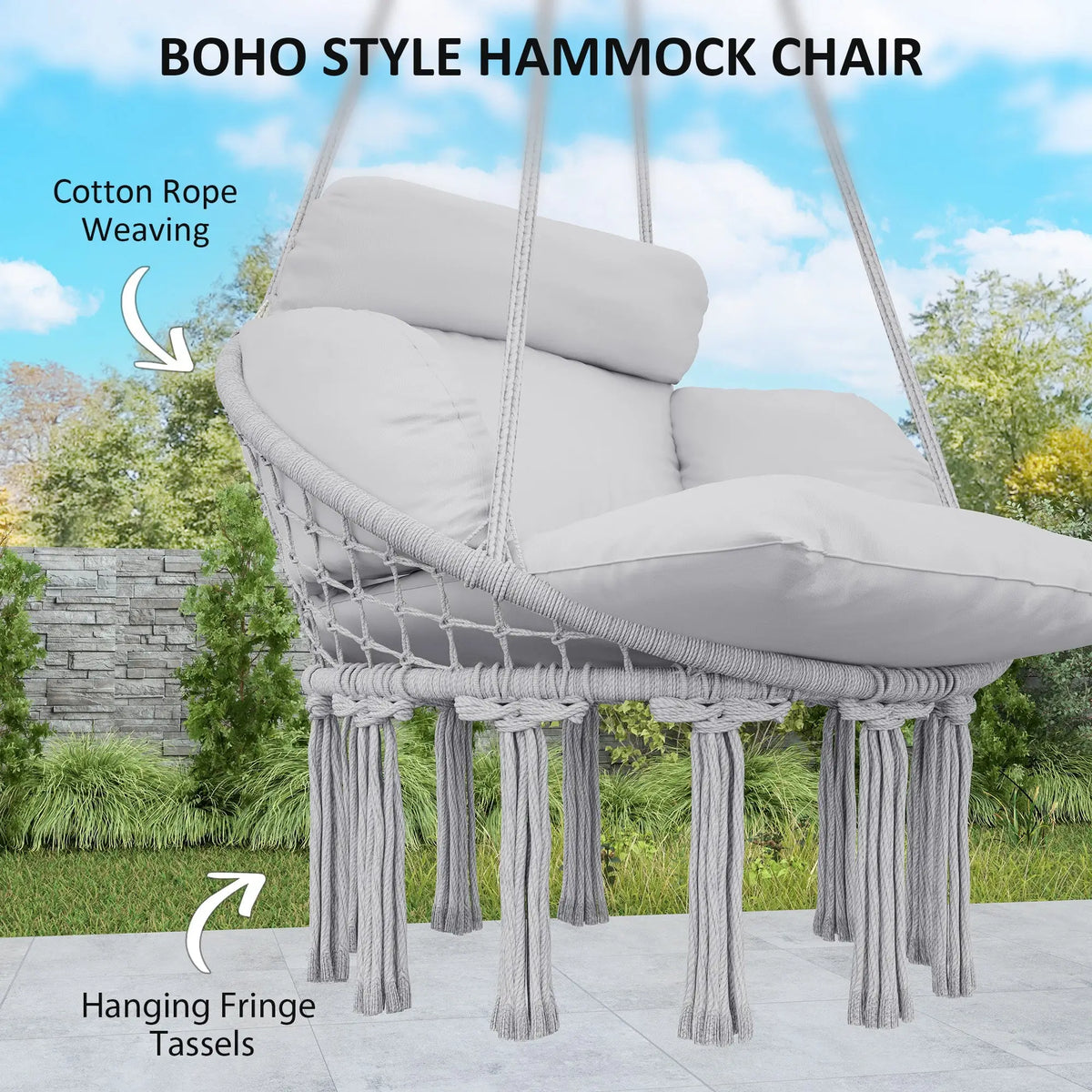 swinging hammock chair for indoor comfort