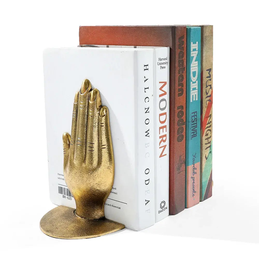 unique hand design bookends