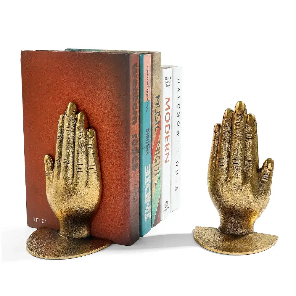 hand shaped bookends for home decor
