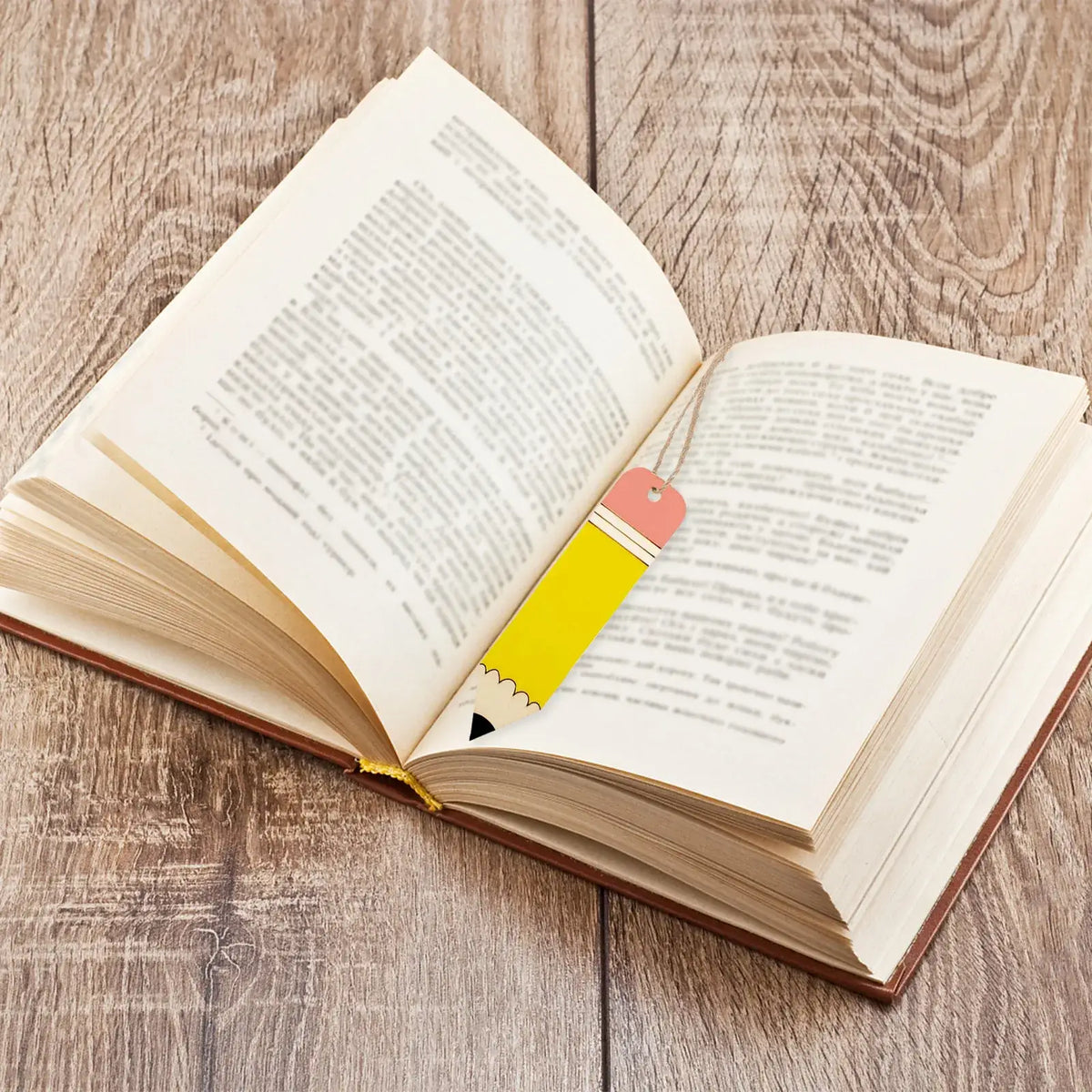 handcrafted wooden book marker