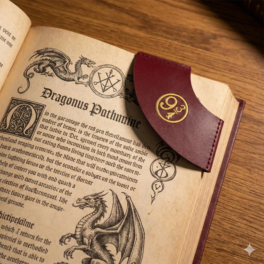 leather bookmark inspired by harry potter