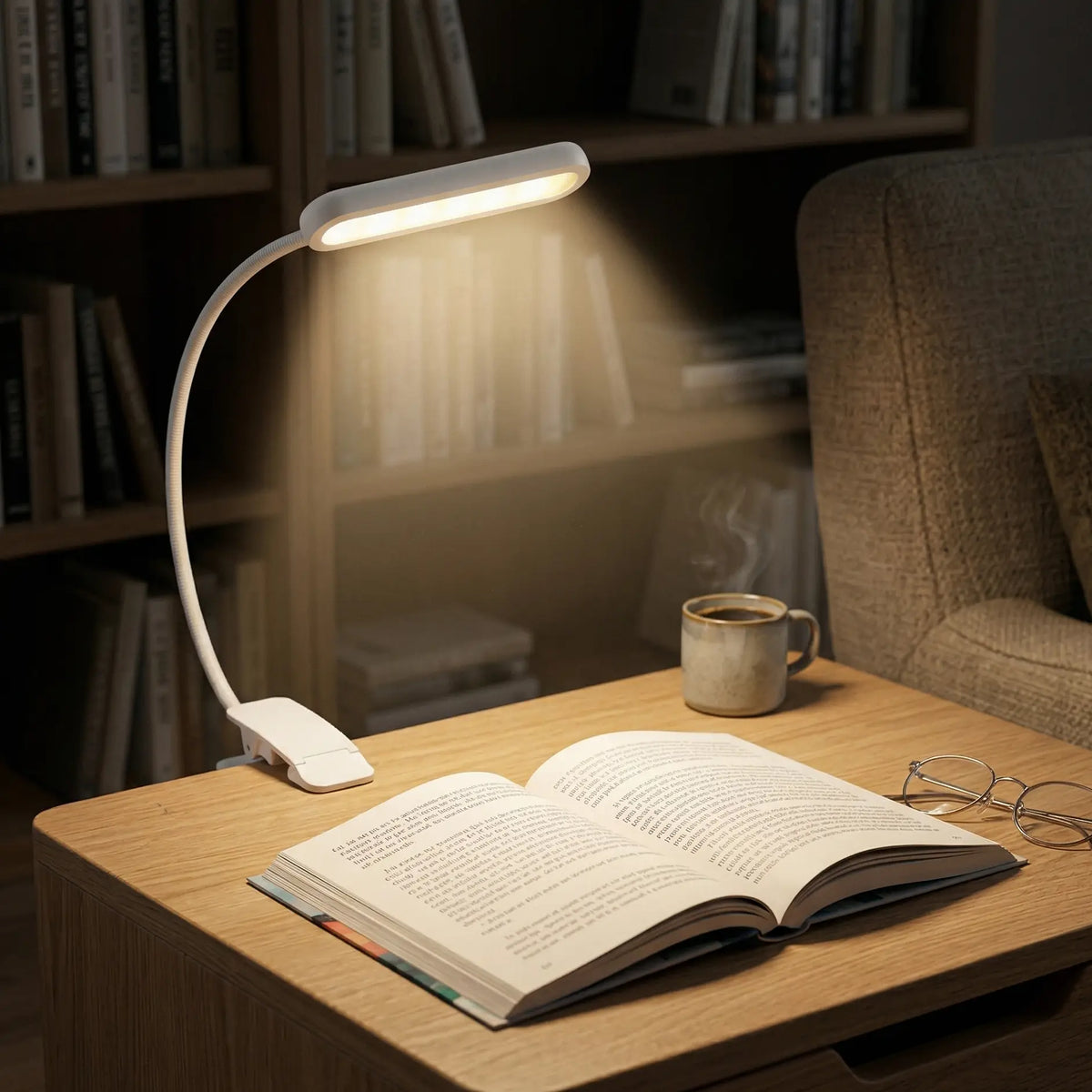 Headboard Clamp Reading Lamp