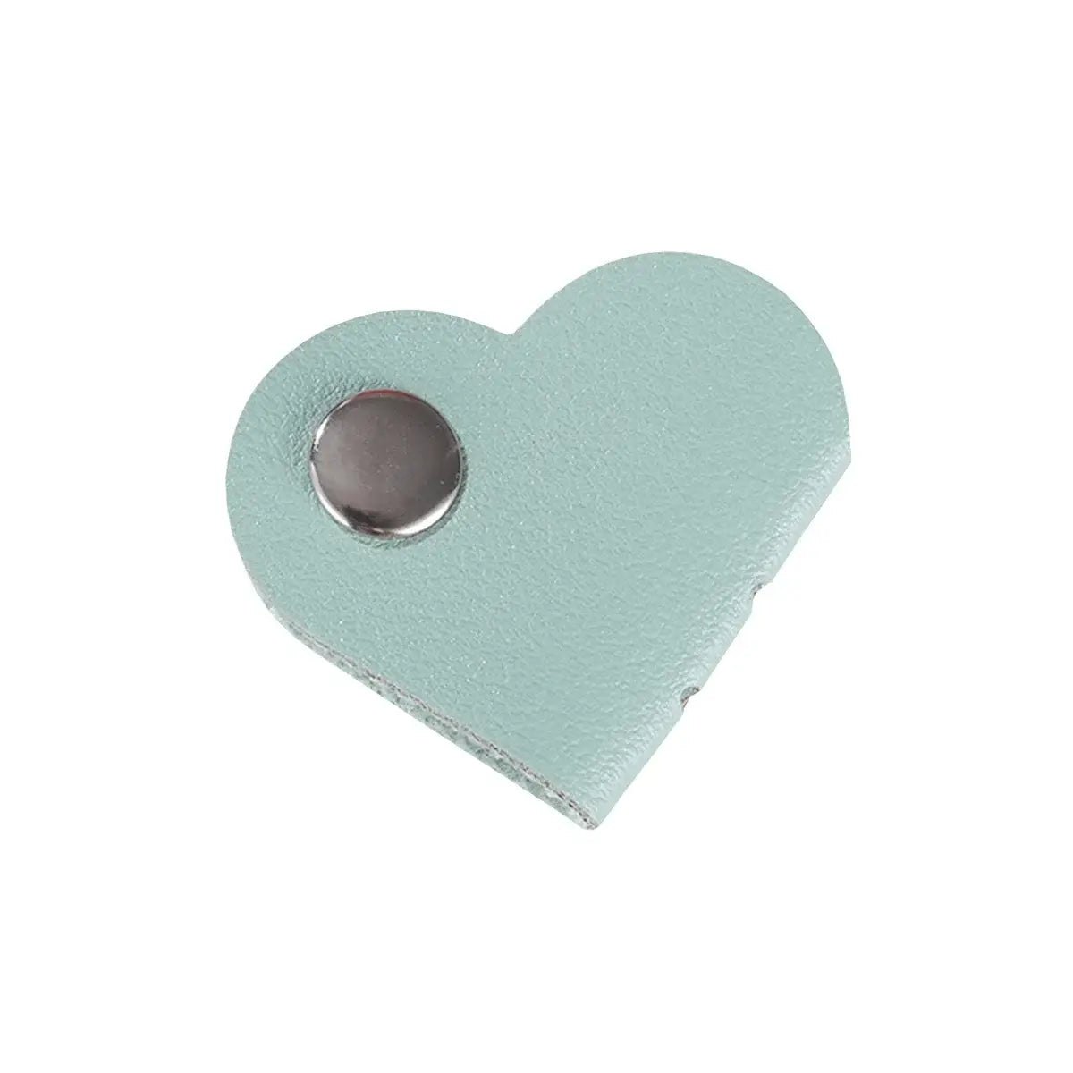 elegant leather bookmark with heart design
