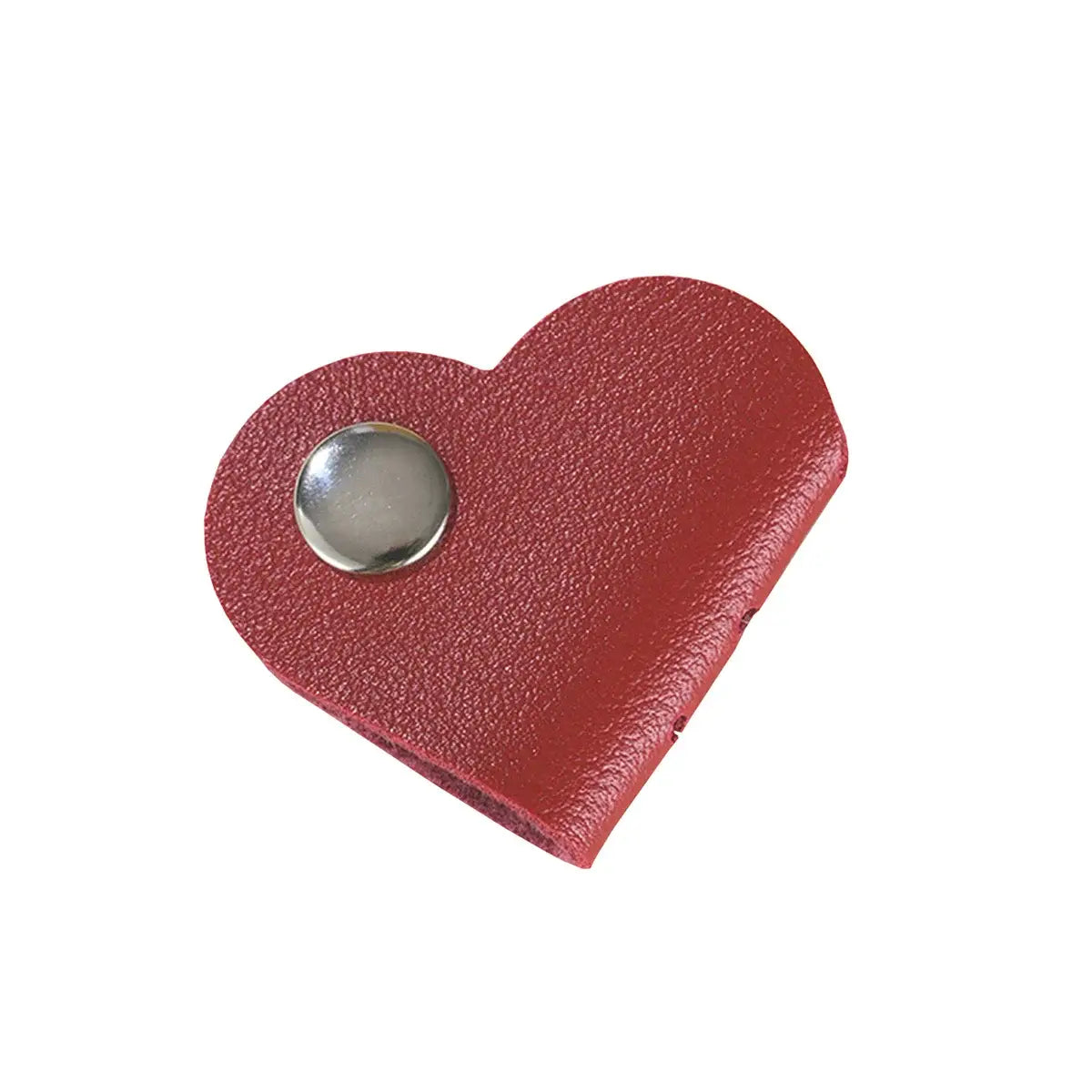 stylish leather bookmark featuring heart motif