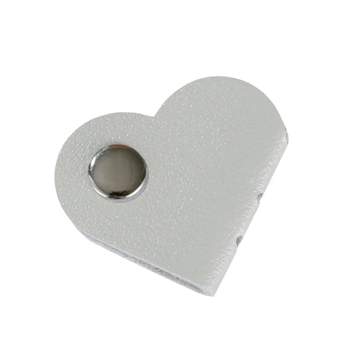personalized leather bookmark shaped like a heart