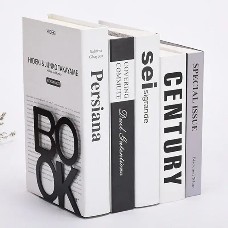iron bookend for home decor