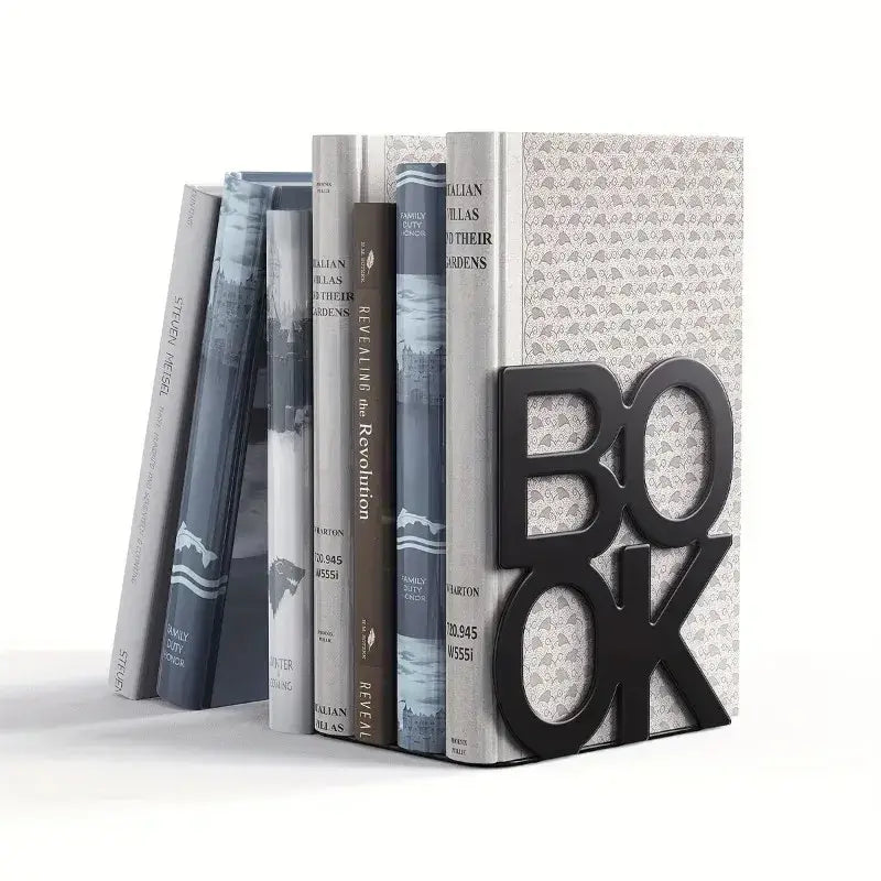 Iron metal bookend