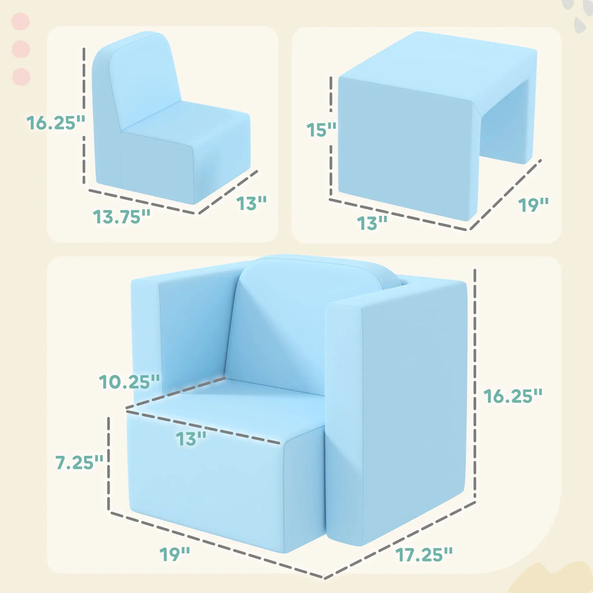soft upholstered chair for young readers