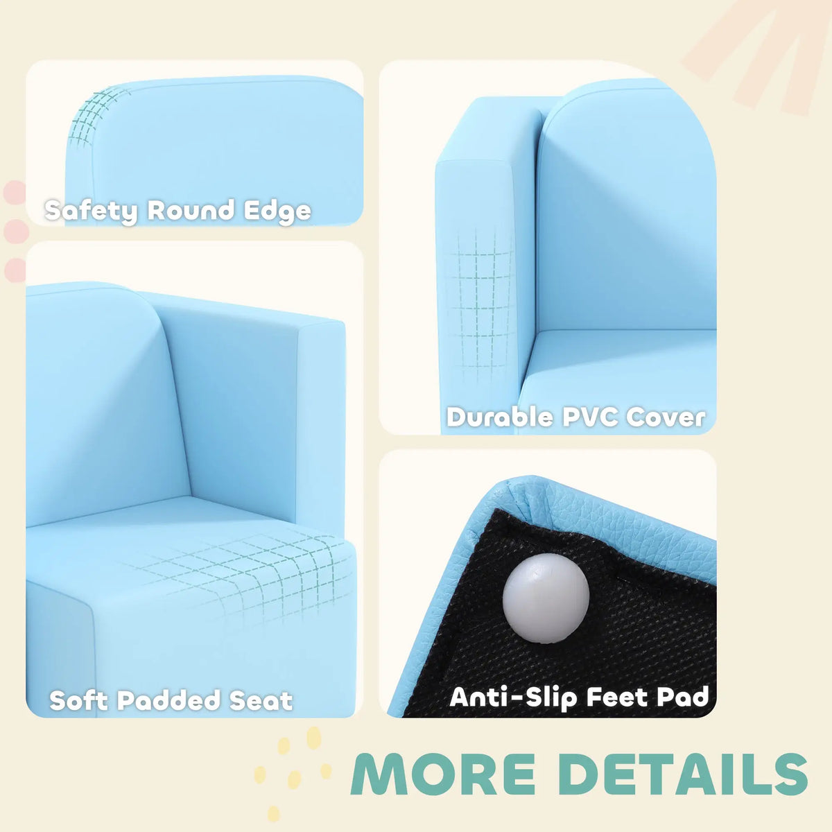 comfortable seat for children's reading