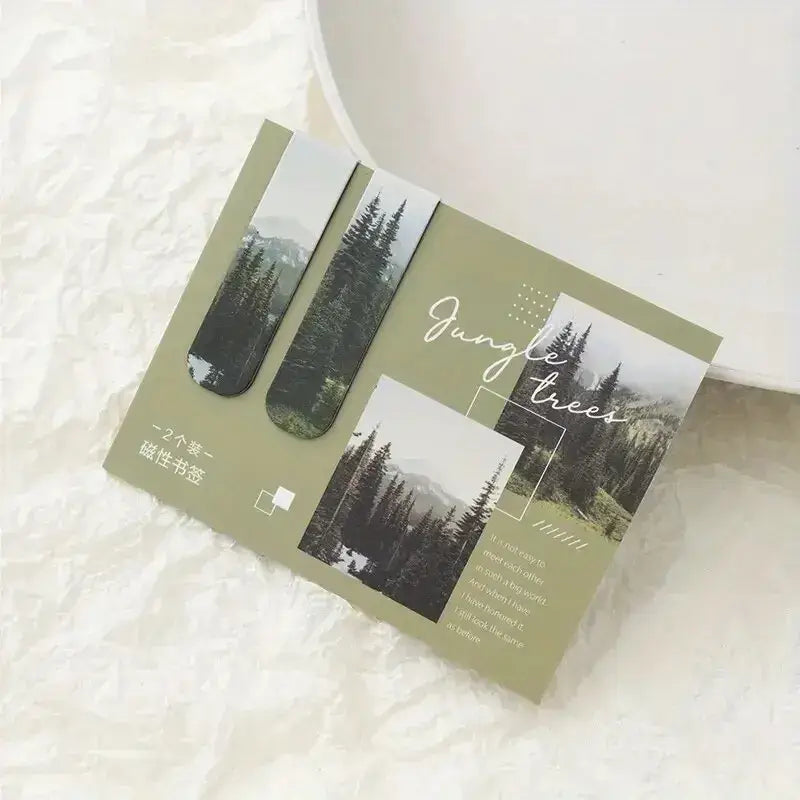 landscape themed magnetic page marker