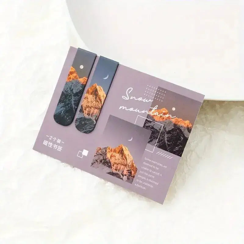 nature-inspired magnetic bookmark for readers