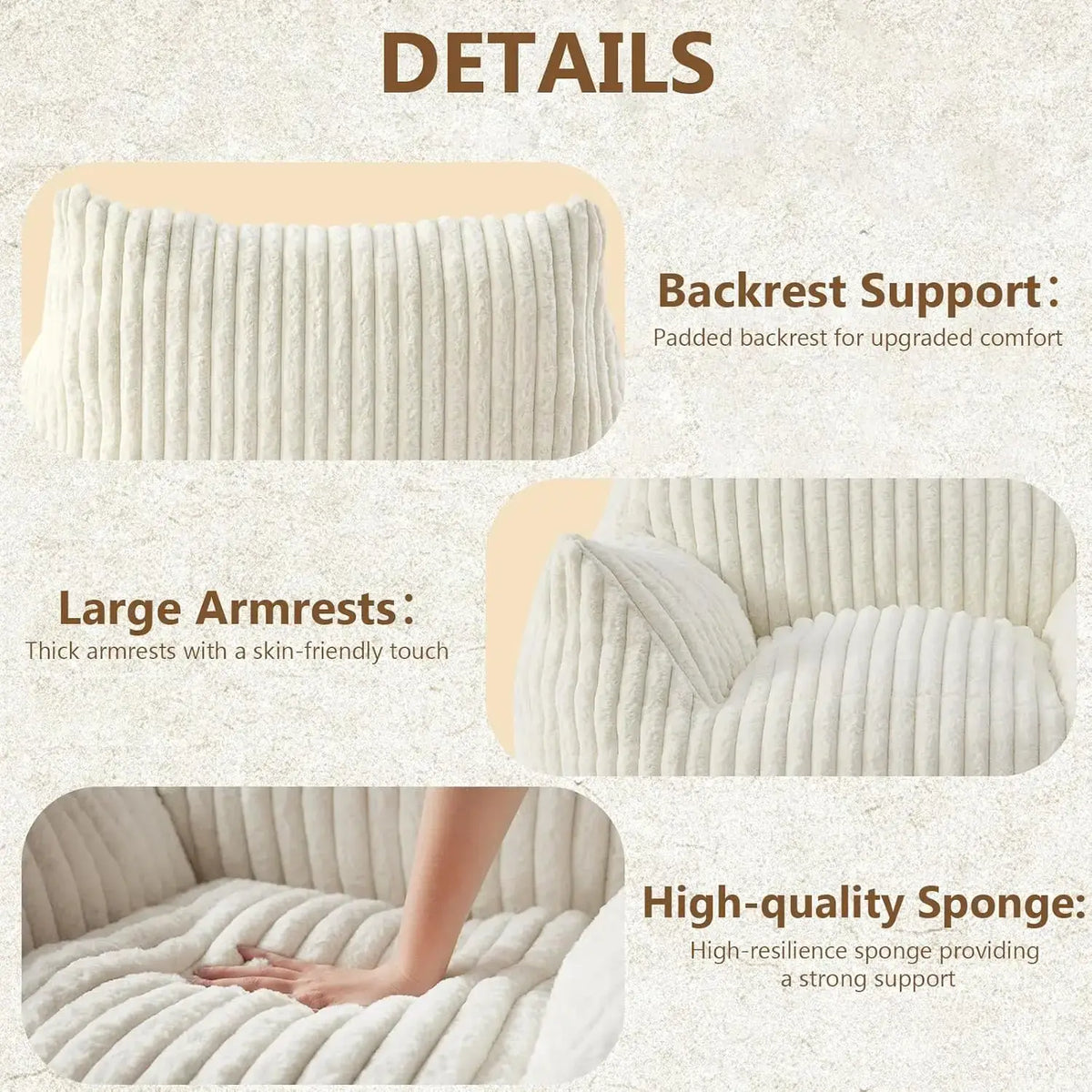 luxurious fabric chair for relaxing