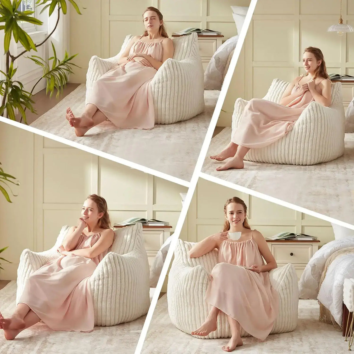 plush armchair ideal for bedrooms