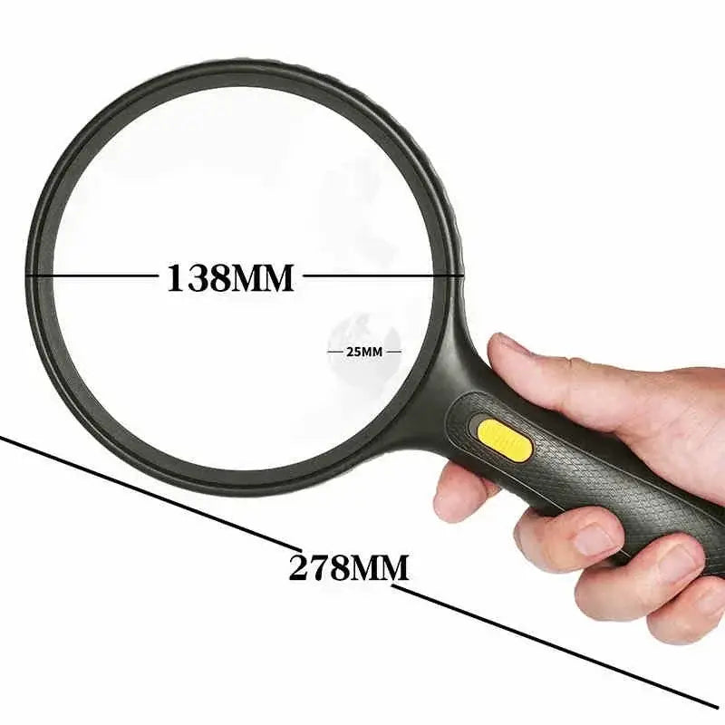 magnifying lens for enhanced reading