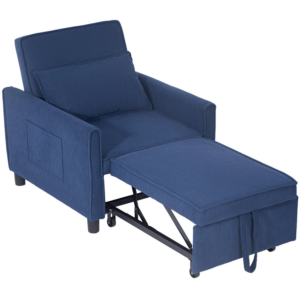 generously sized chair ideal for book lovers