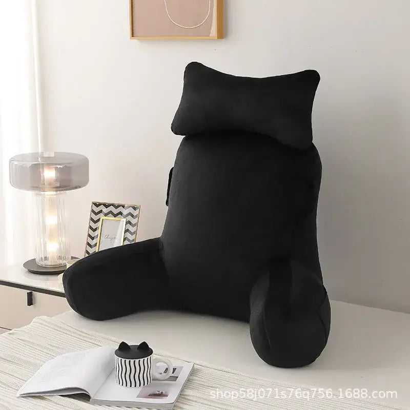 plush backrest pillow for book lovers