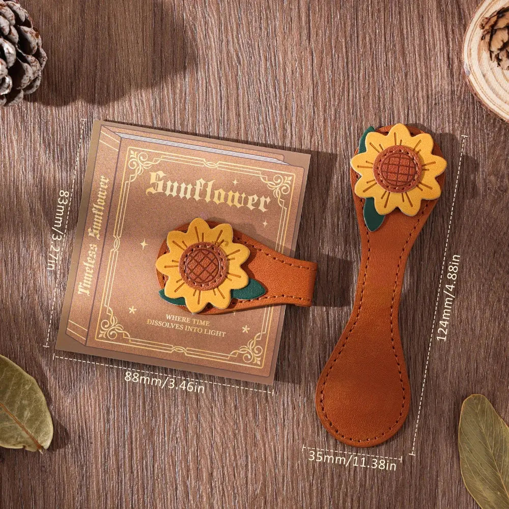 unique magnetic bookmarks in leather