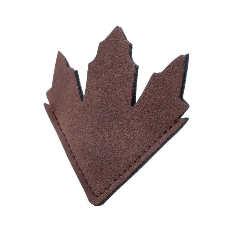 Leather Maple Leaf Bookmark