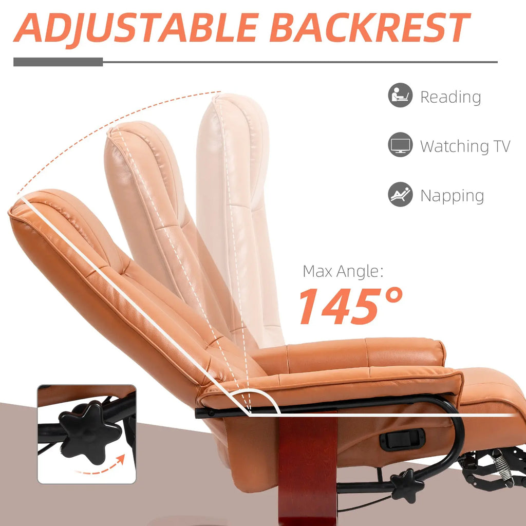 stylish leather armchair for reading