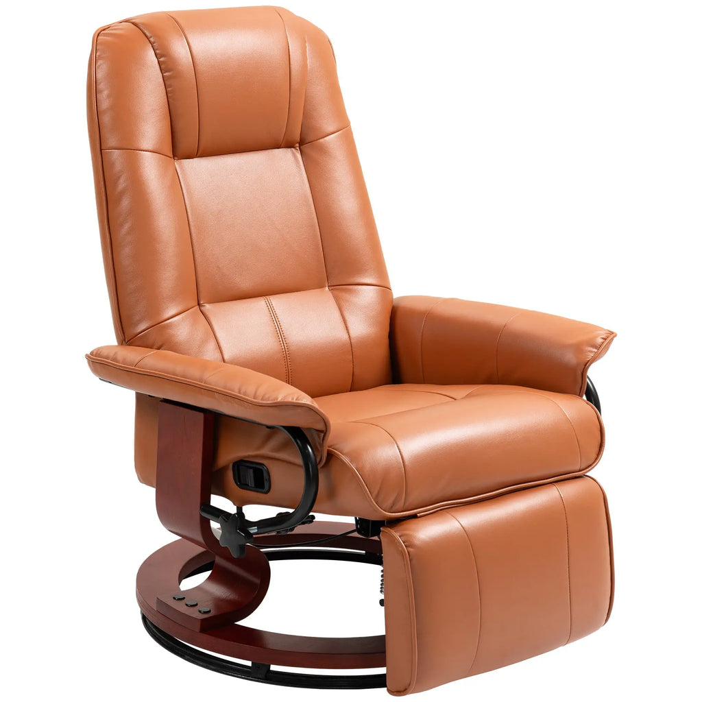 swivel leather reading chair
