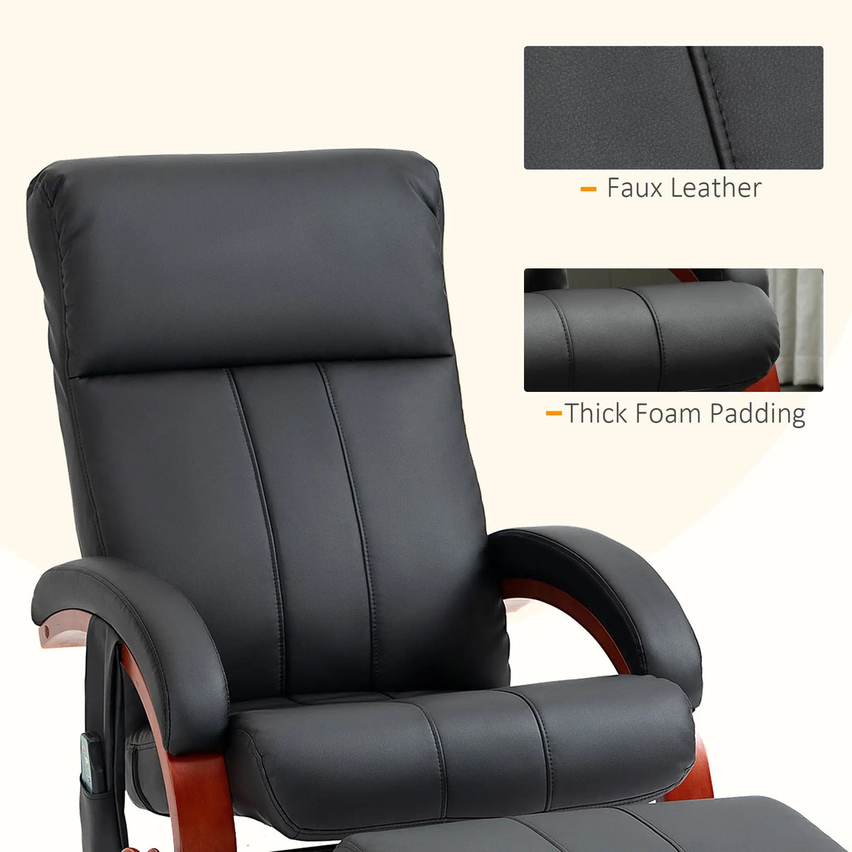 luxurious leather lounge chair