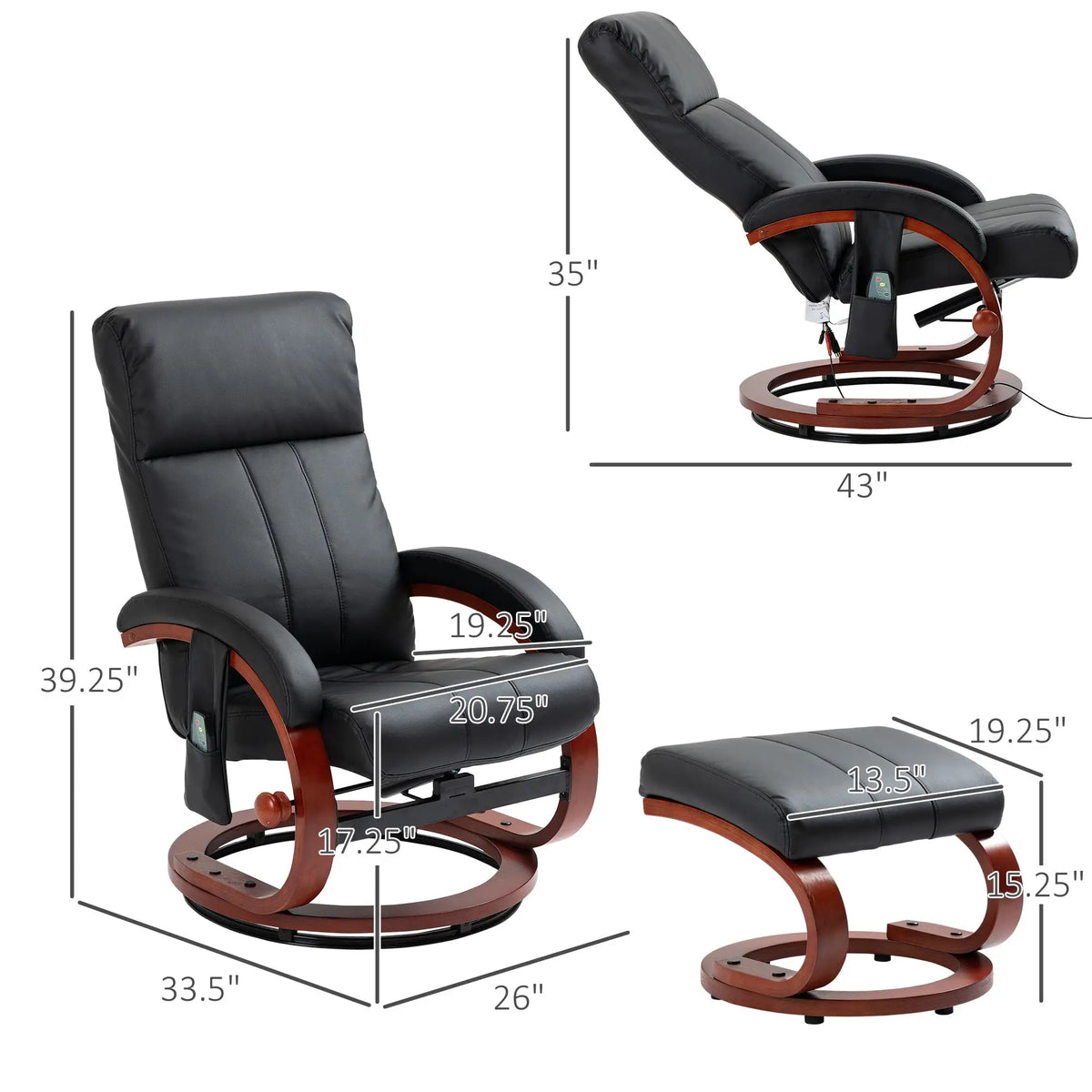 comfortable leather accent chair