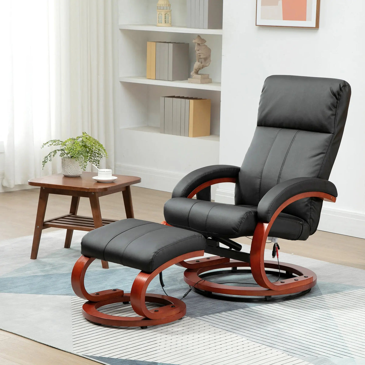 Leather reading nook chair